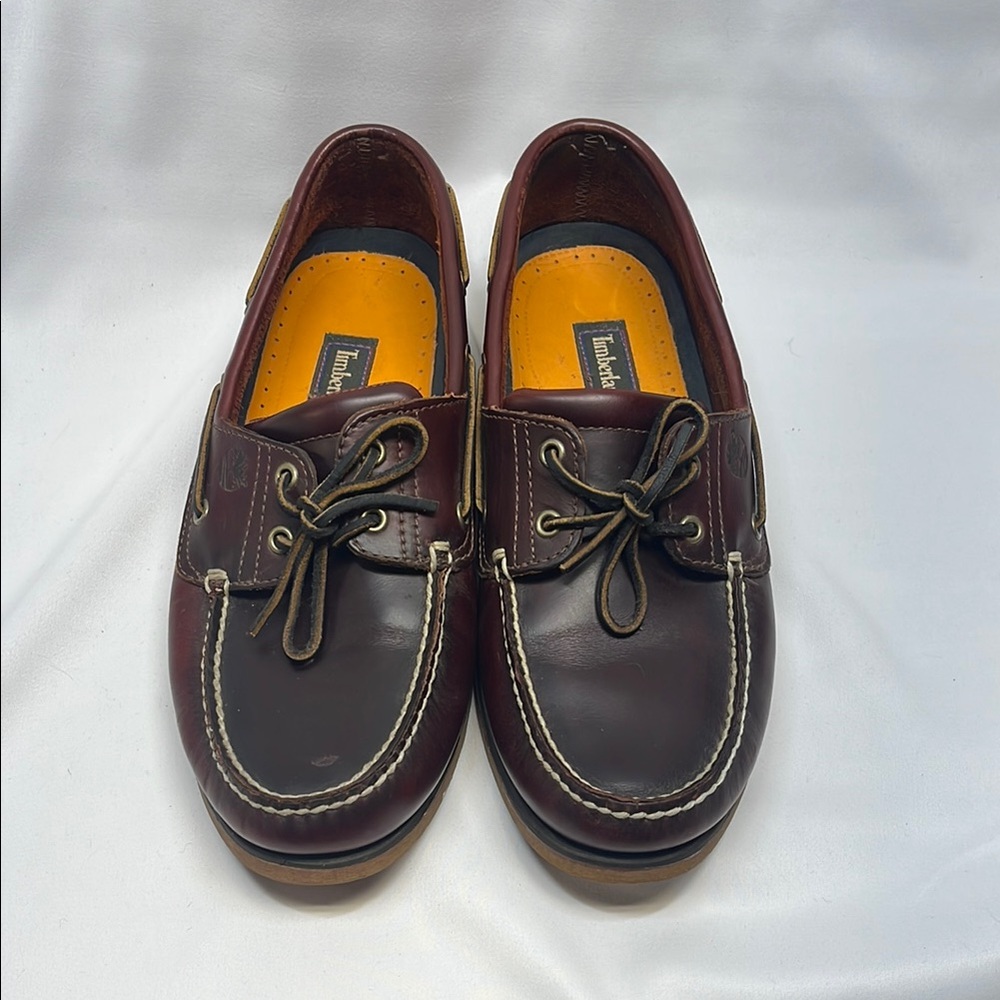 Timberland Men's Brown Leather Boat Shoes